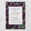 Search for tulips funeral invitations Service