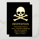 Search for foil halloween invitations Skull