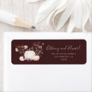 Search for floral bridal return address labels Pumpkin