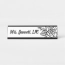 Search for floral name plates Girly