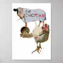 Search for funny chicken art Vegan