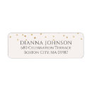Search for blush pink and gold return address labels Simple