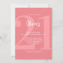 Search for coral birthday invitations Modern
