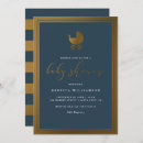 Search for blue gold baby shower invitations Simple