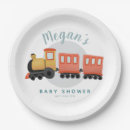 Search for train plates Boy baby shower