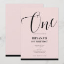 Search for modern 1st birthday invitations Girls