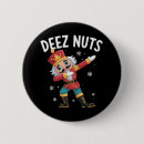 Search for funny nut badges Santa