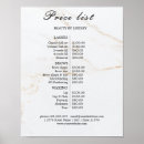 Search for salon price list posters Professional