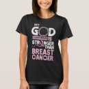 Search for stronger than cancer tshirts Breast