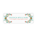 Search for turquoise red return address labels Colourful