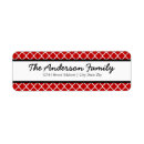 Search for quatrefoil return address labels Black