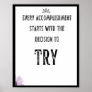 Search for accomplishment posters Motivational quote