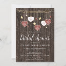 Search for art bridal shower invitations Rustic