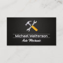 Search for wrench business cards Mechanic
