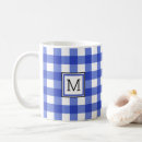 Search for blue gingham mugs Check pattern