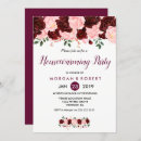 Search for pink housewarming party invitations Burgundy