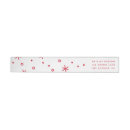 Search for peace love and joy return address labels Red