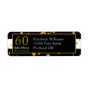 Search for black and white stripes return address labels Birthday