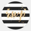 Search for rsvp wedding stickers Black