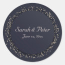 Search for confetti wedding stickers Black
