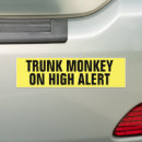 Search for trunk bumper stickers Monkey