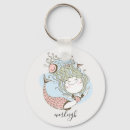 Search for mermaids rounded key rings For kids