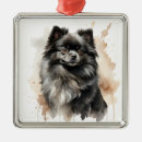 Search for black pomeranian christmas tree decorations Puppy