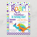 Search for stomp chomp roar invitations Colourful