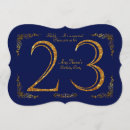 Search for 23rd birthday invitations Gold