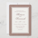 Search for brown stripe invitations For her