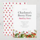 Search for strawberries invitations Berry first