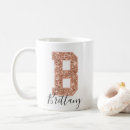 Search for gold letter b mugs For her