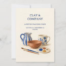 Search for pottery painting invitations Craft party