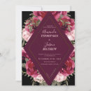 Search for black and burgundy invitations Typography