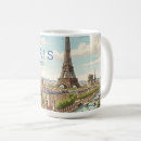 Search for paris cityscape mugs Eiffel tower