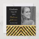 Search for chevron graduation invitations Glitter