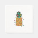Search for tropical christmas napkins Pineapple