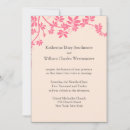 Search for pink and ivory wedding invitations For her