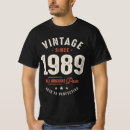 Search for 33rd birthday tshirts 1989