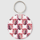 Search for big head round key rings Lion