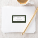 Search for olive green return address labels Minimal