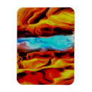 Search for abstract art rectangular magnets Blue