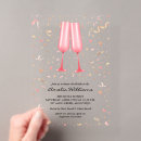 Search for champagne brunch bridal shower invitations Pink and gold