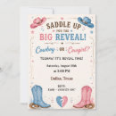 Search for cowboy gender reveal invitations Rustic