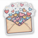 Search for floating hearts stickers For kids