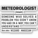 Search for weather forecast stickers Meteorologist