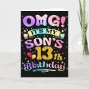 Search for 13 year old birthday cards 13th