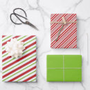 Search for peppermint stripes wrapping paper Red