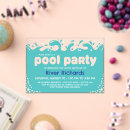 Search for water party invitations Navy blue