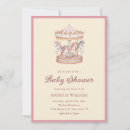 Search for pink carousel invitations Merry go round